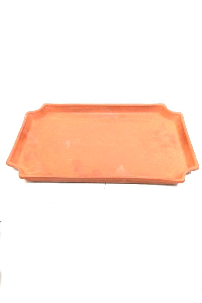 Earthen Tray To Serve Beverages & Snacks In Various Shapes Kitchen By Tamrapatra