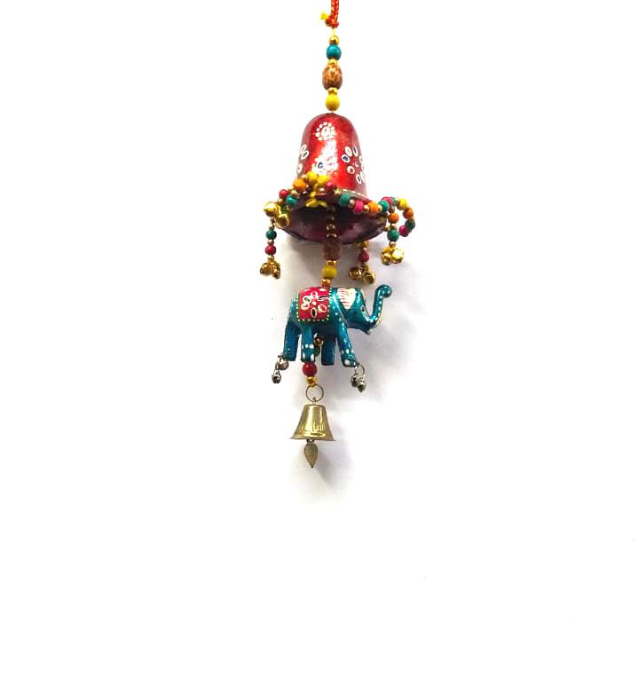 Elephant Hanging Under Umbrella Traditional Indian Handicrafts From Tamrapatra