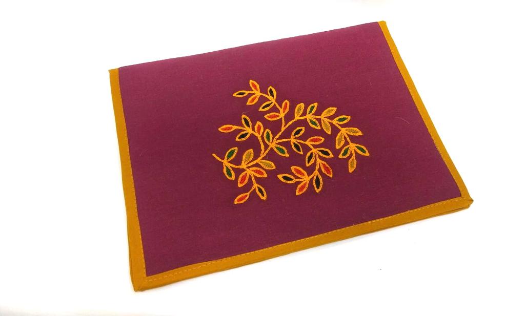 Embroidery handmade Files To Store Documents Ethnic Collection By Tamrapatra