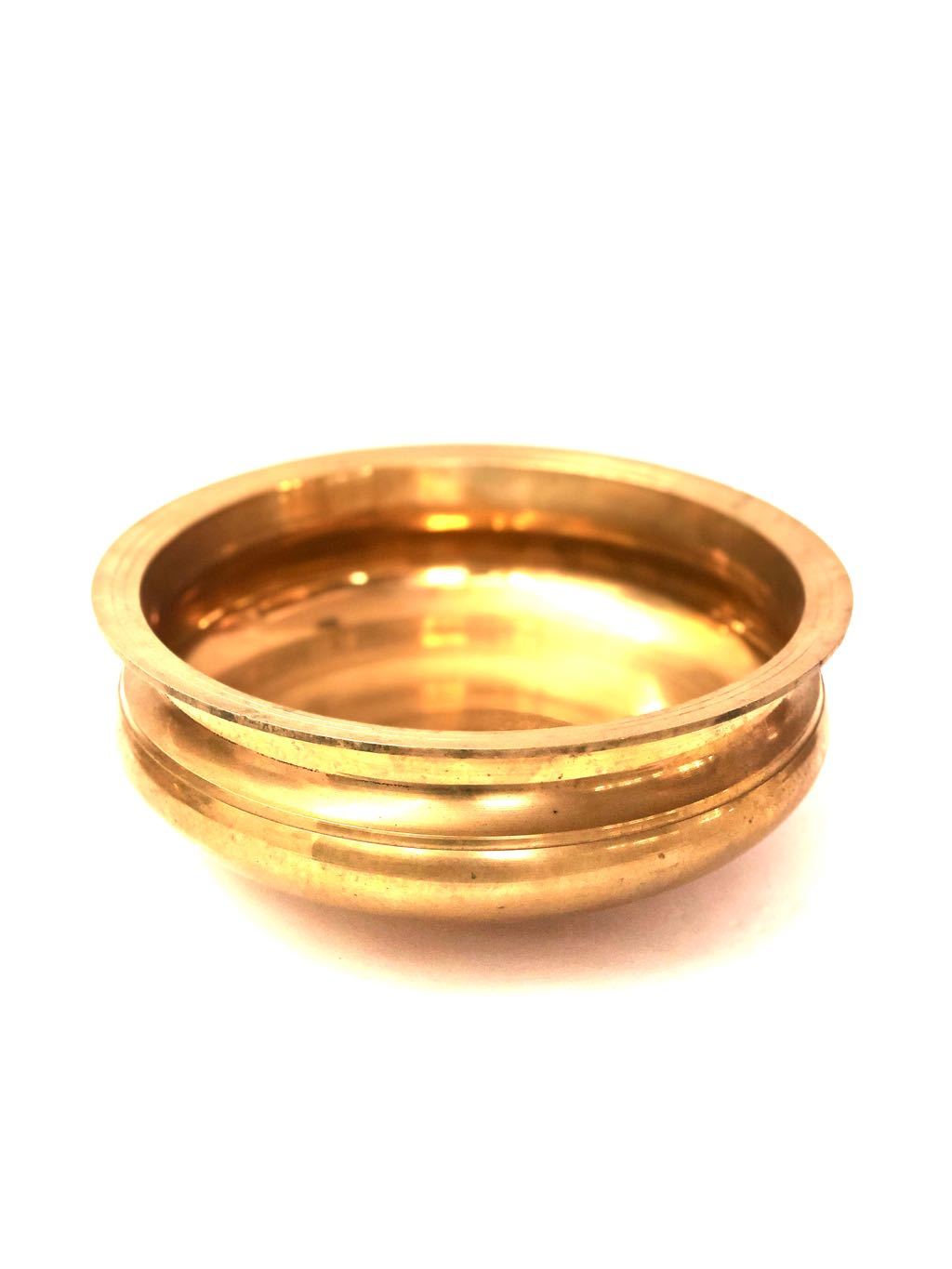 Attractive Brass Urli For Floating Flowers & Candles Utility Tamrapatra - Tamrapatra