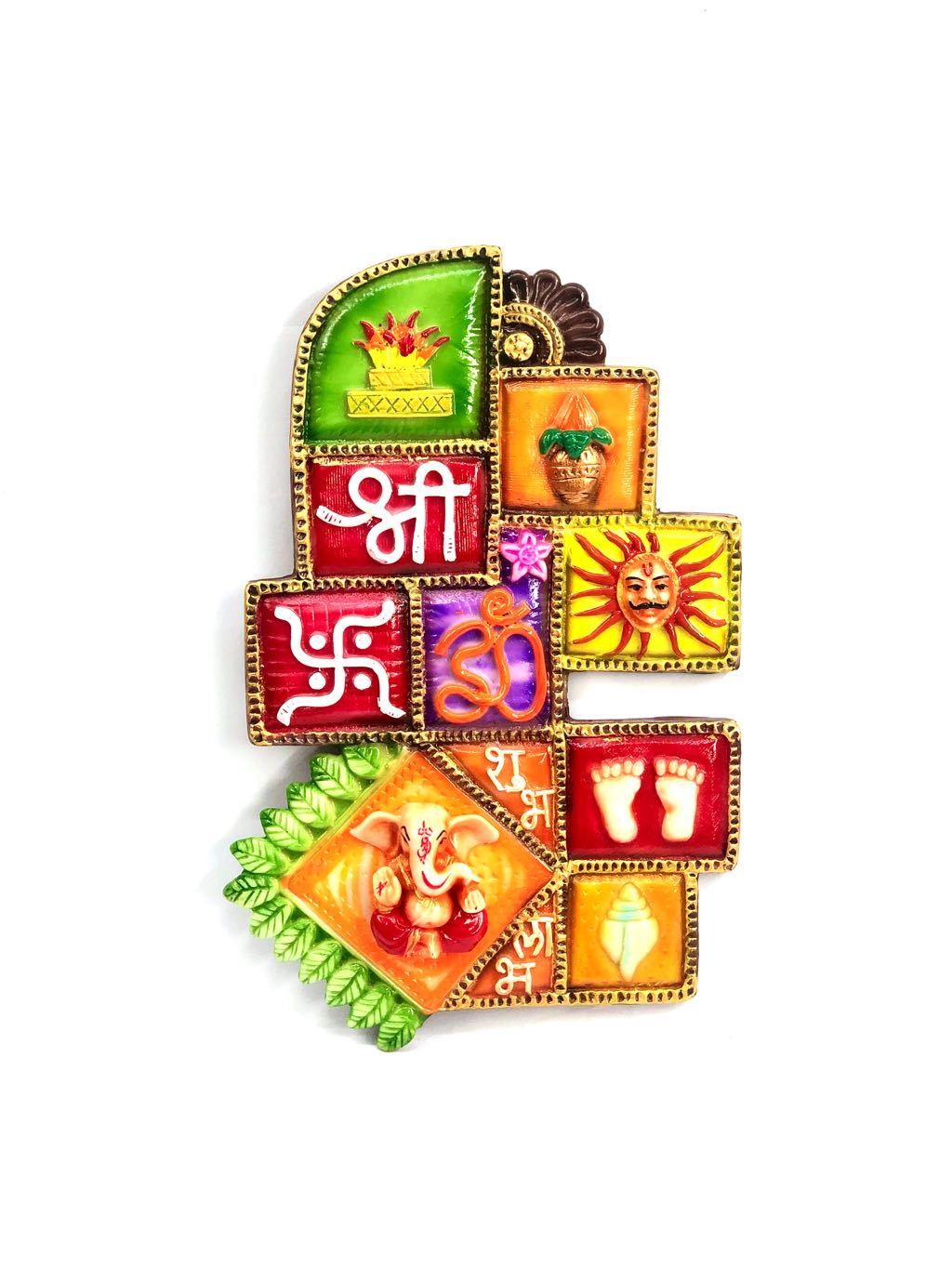 Vastu Frame Resin Art Colorful Handcrafted Decorative Hanging By Tamrapatra