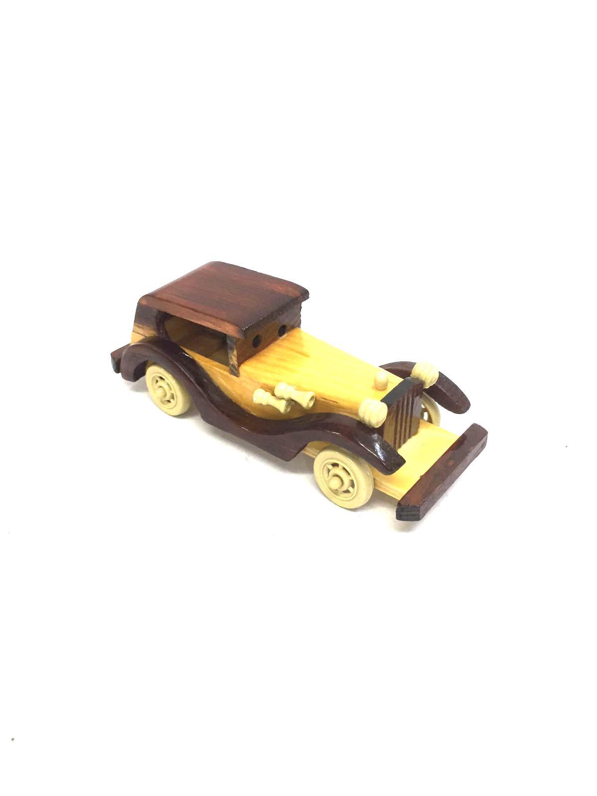 Wooden Vintage Car Collection Handcrafted Home Décor Artefacts Tamrapatra