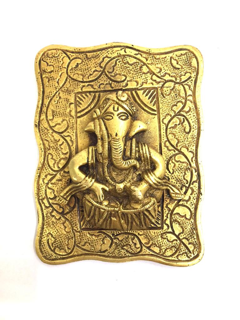 Ganesha Musical Theme Exclusive Brass Hangings For Home Décor Tamrapatra