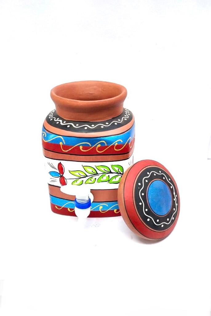 Water Jugs Square Hand Painted Squared Shaped In Various Designs From Tamrapatra