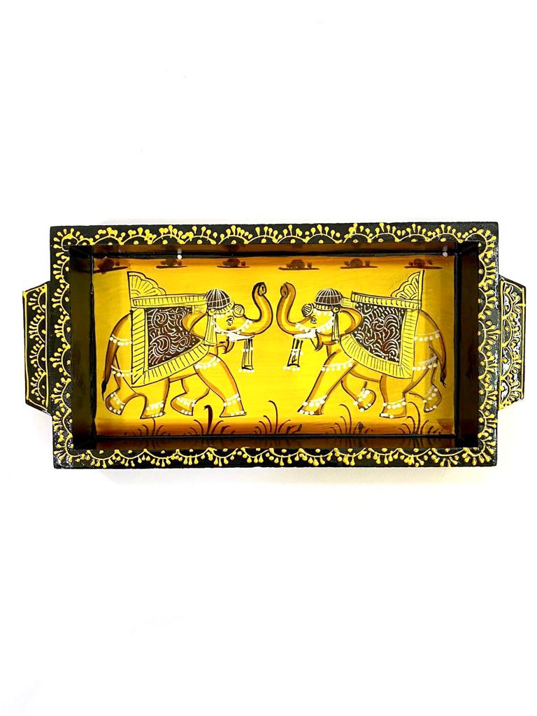 Royal Tray Series Hand Painted & Crafted With Precision Various Designs By Tamrapatra - Tamrapatra