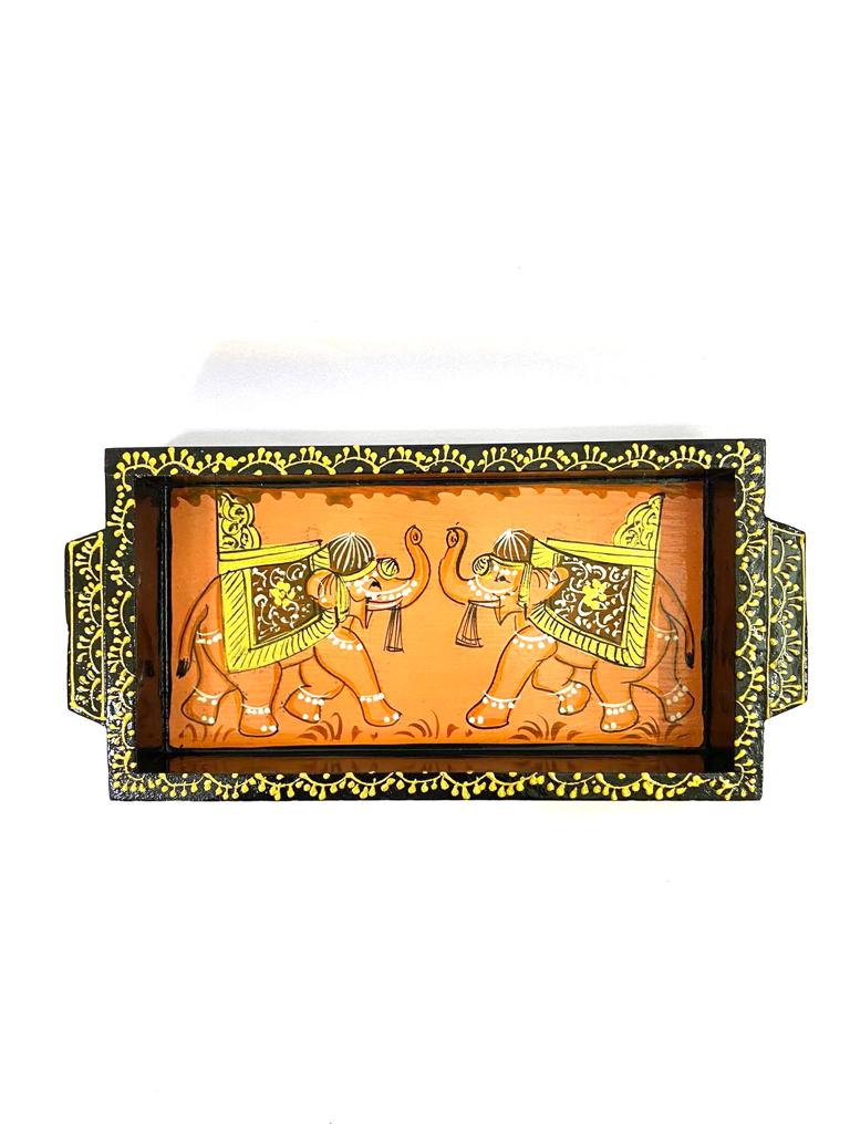 Royal Tray Series Hand Painted & Crafted With Precision Various Designs By Tamrapatra - Tamrapatra