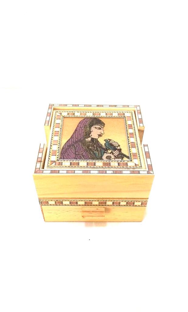 Wooden Tea Coaster With Storage For Every House Gifts Kitchen Dinning Ware Tamrapatra