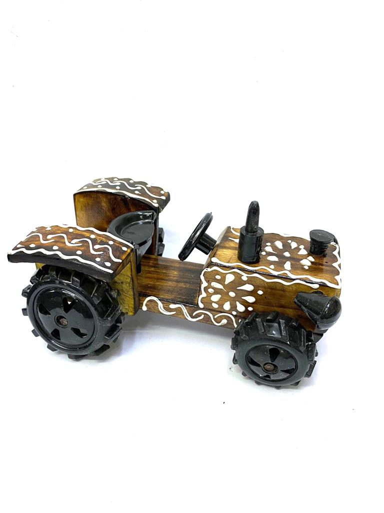 Fancy Wooden Tractor Traditional Vehicles In Vintage Designs Handmade Tamrapatra