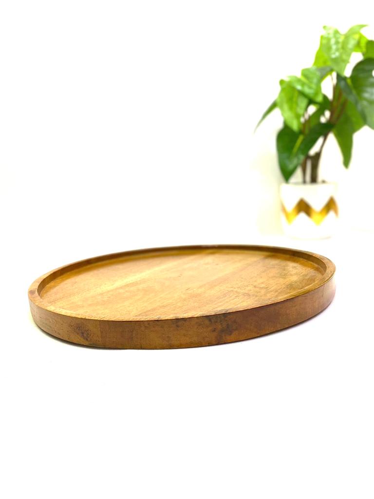Sleek Wooden Tray Collection In Various Shapes For Office Home By Tamrapatra