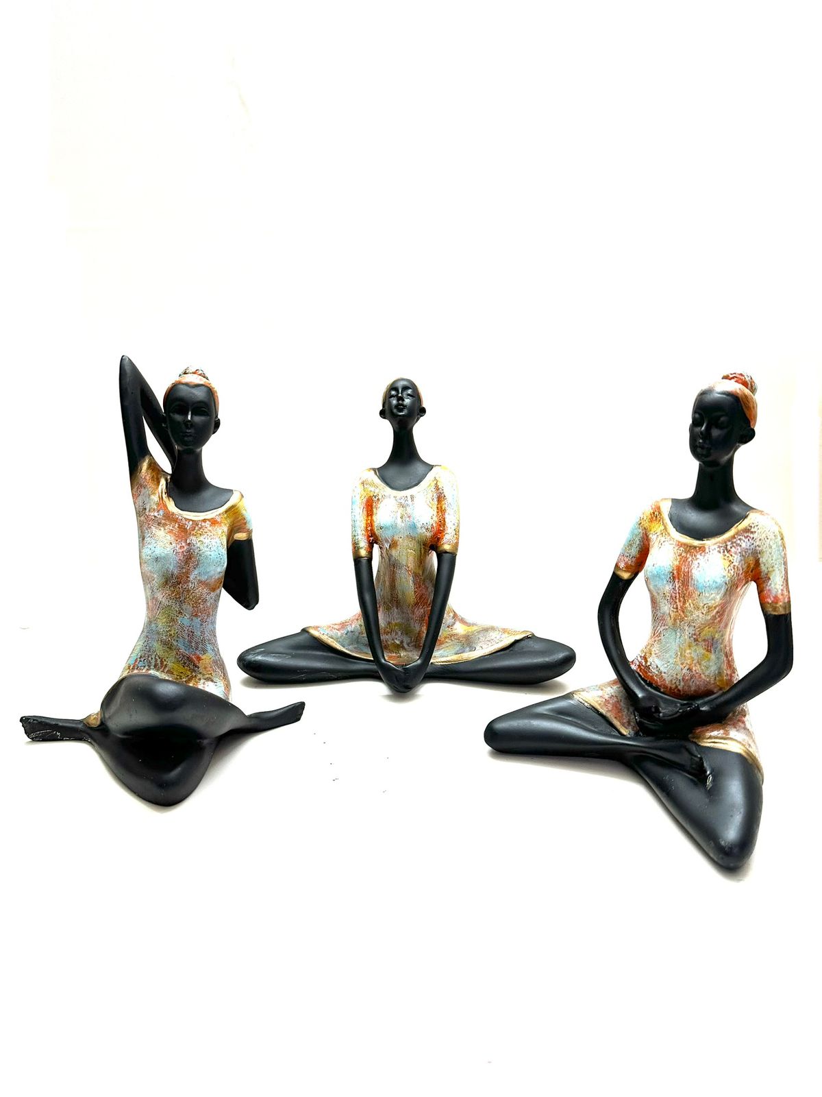 Yoga Series In Black Modern Shades Lifestyle Artefacts Handmade From Tamrapatra