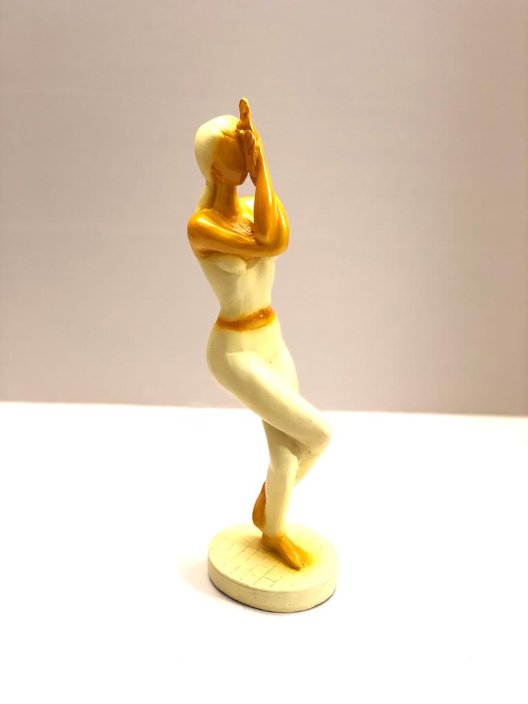 Yoga Lady In Various Posture Stunning Creation Of Resin Art From Tamrapatra