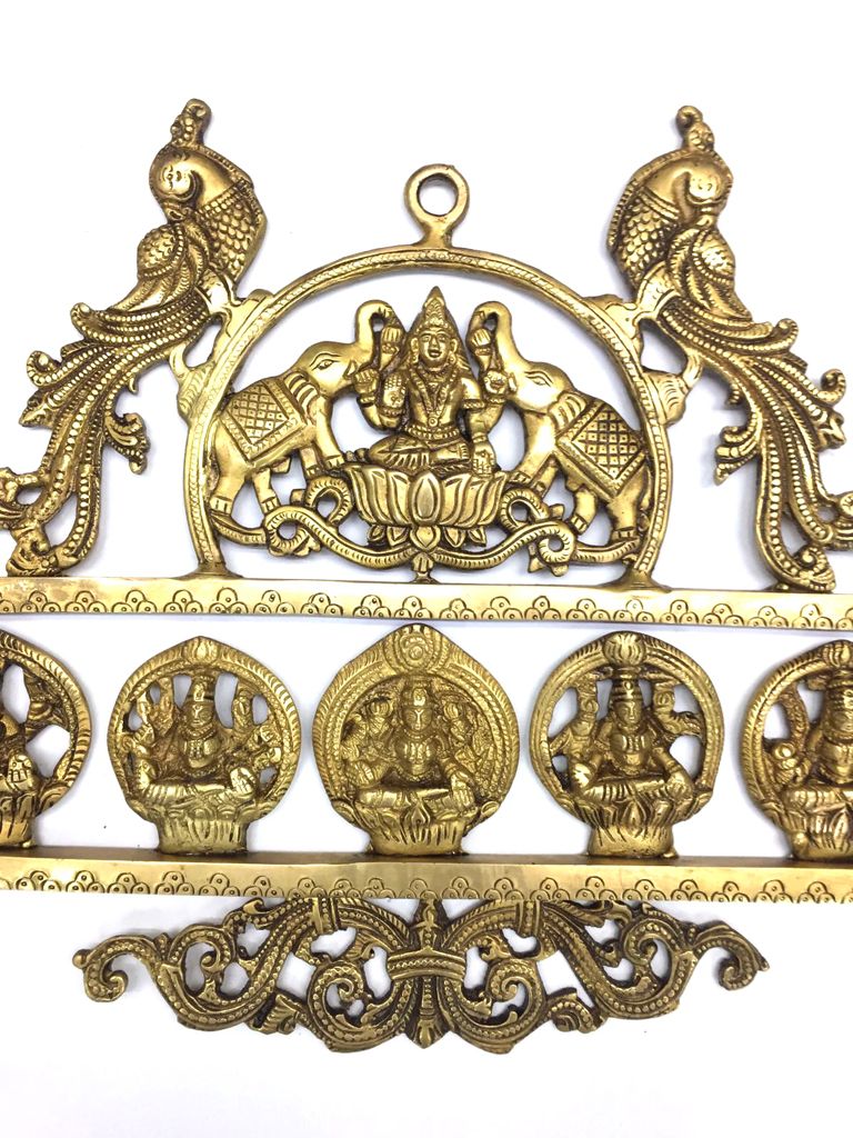 Aakrati Brass Lakshmi Wall Hanging with 3 Bells - Buy Wall Hanging