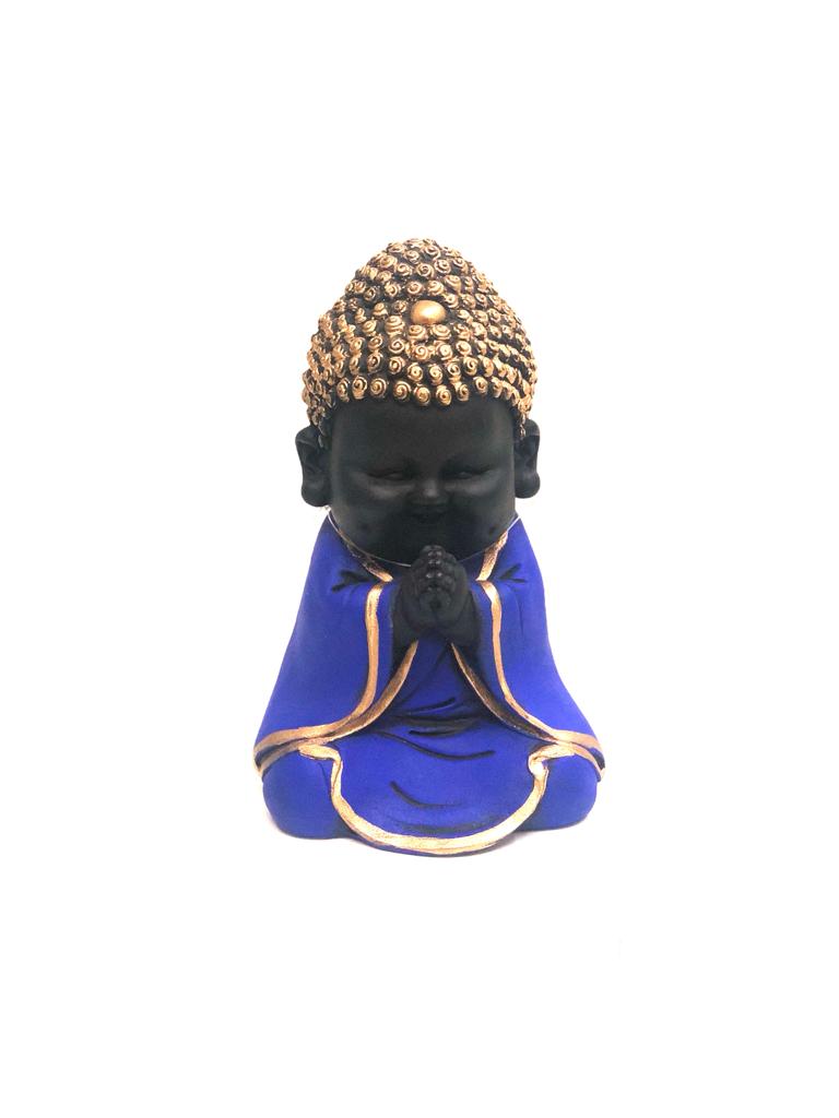 Happy Monks For Vastu Correction Lucky Figurines Collectible By Tamrapatra