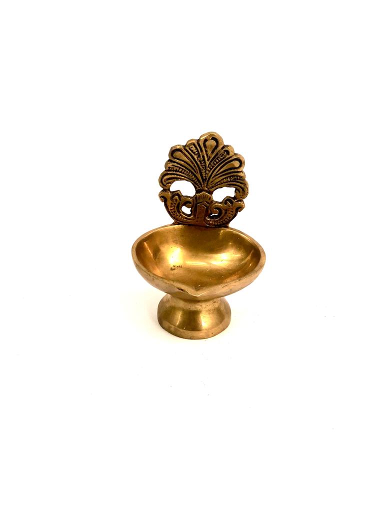 Designer Brass Diya Unique Handicraft For Prayer & Temple By Tamrapatra - Tamrapatra