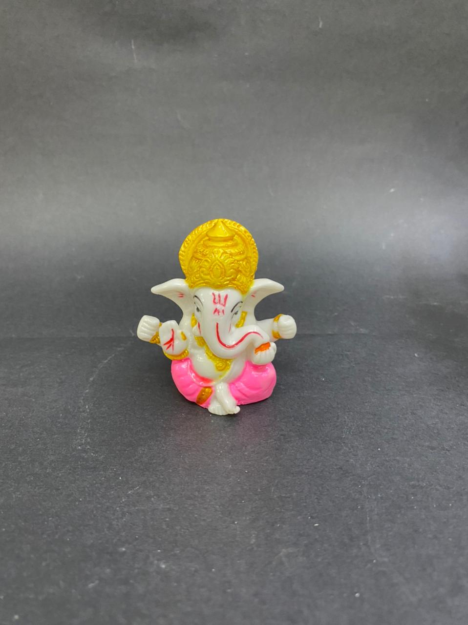 Crown Ganesha Spiritual Art Religious Figure For Gifting's & Décor Tamrapatra