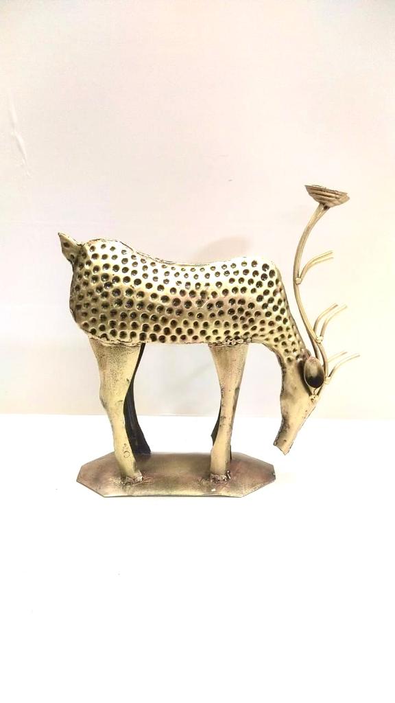 Metal Candle Stand Deer Pair Exclusive Range Of Birds Home Décor Tamrapatra