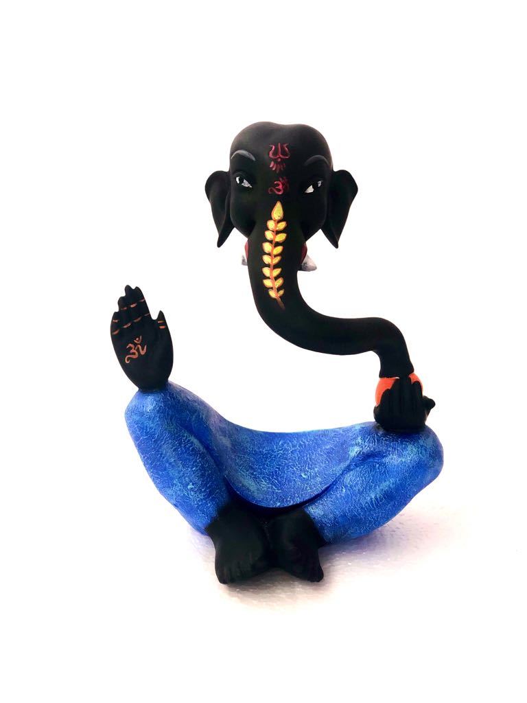 Mighty Lord Ganesha Designed In Resin Black Unique Concept Tamrapatra - Tamrapatra
