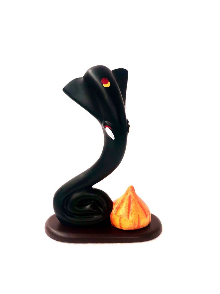 Ganesha In Sleek Style With 3 Variants Black Resin Decor By Tamrapatra - Tamrapatra