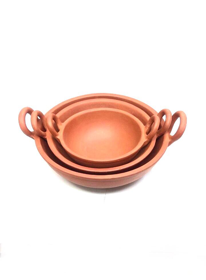 Earthen Kadai In Various Sizes Healthy Lifestyle Earthenware Available At Tamrapatra