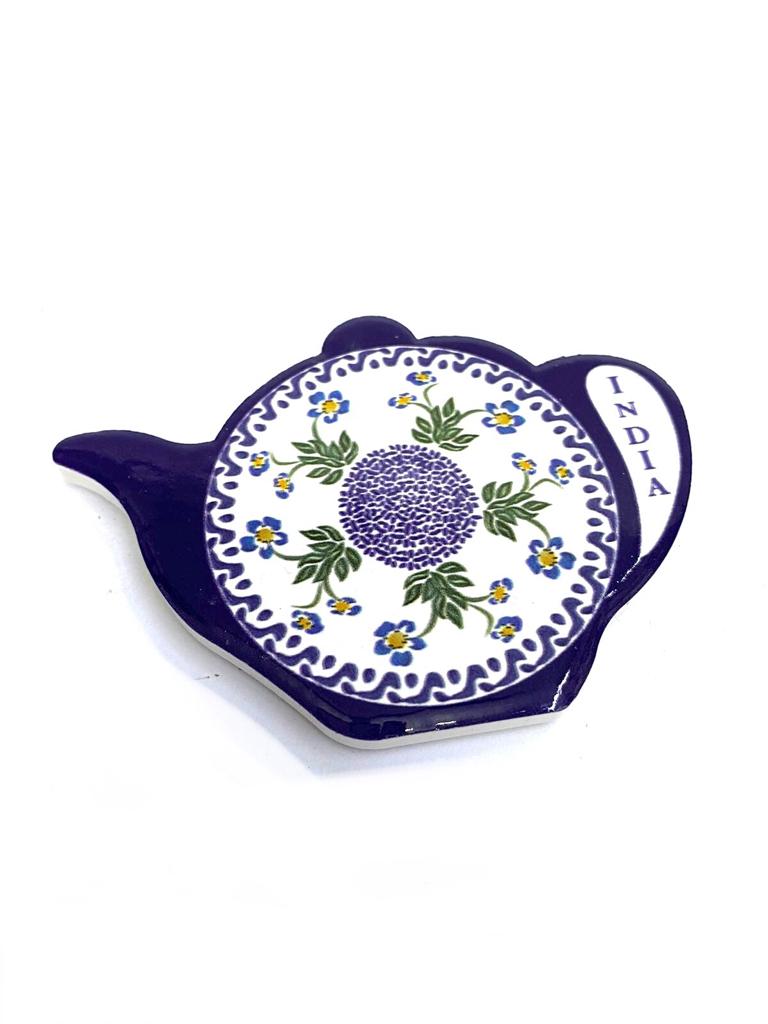 Kettle Design Fridge Magnets Ceramic Handicrafts Souvenir Gifts By Tamrapatra