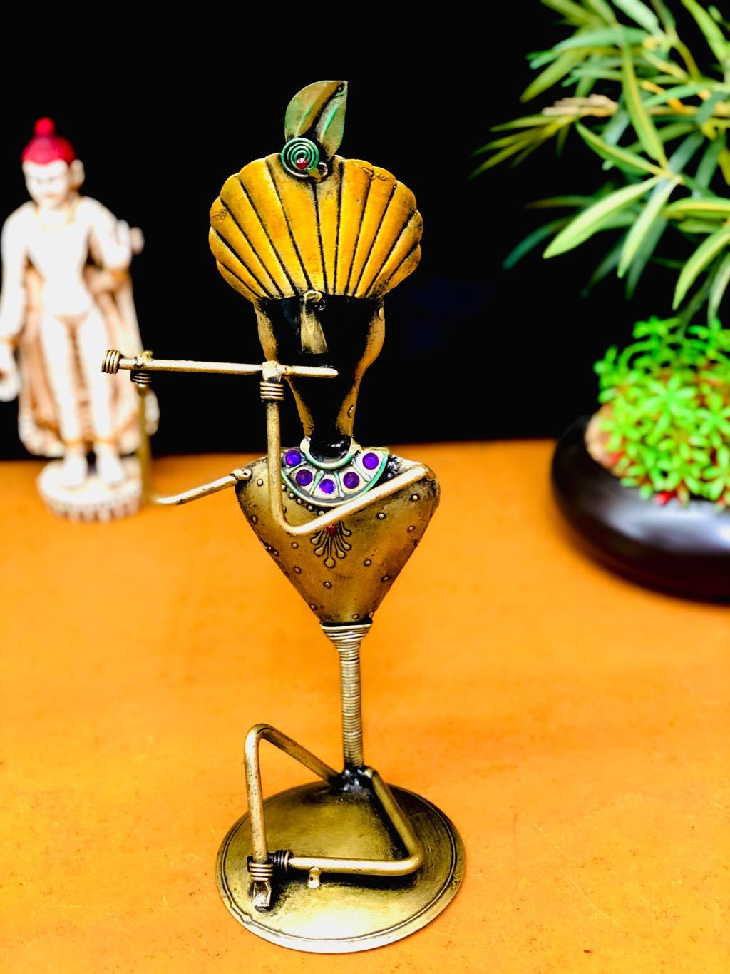 Brass Superfine Lord Krishna Idol- 9