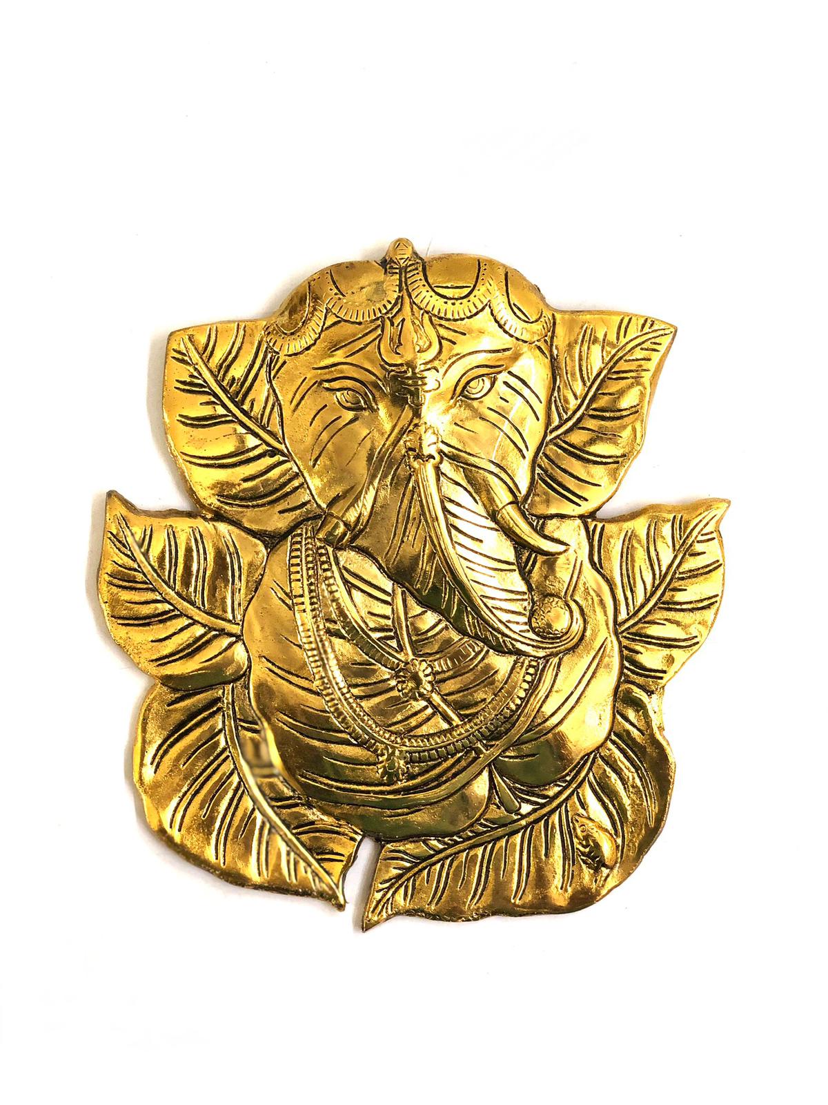 Leaf Patta Ganesh Exclusive Metal Artwork Hangings Now Available At Tamrapatra