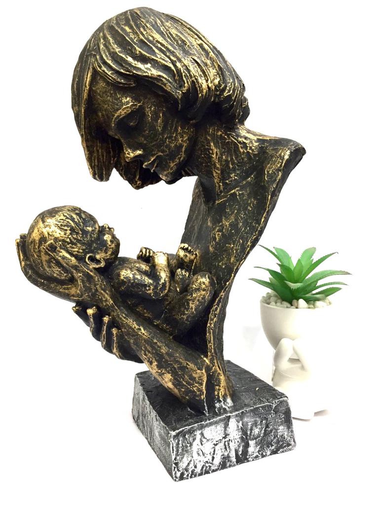 Mother Child Sculpture Extraordinary Love Symbol Beautiful Art Tamrapatra