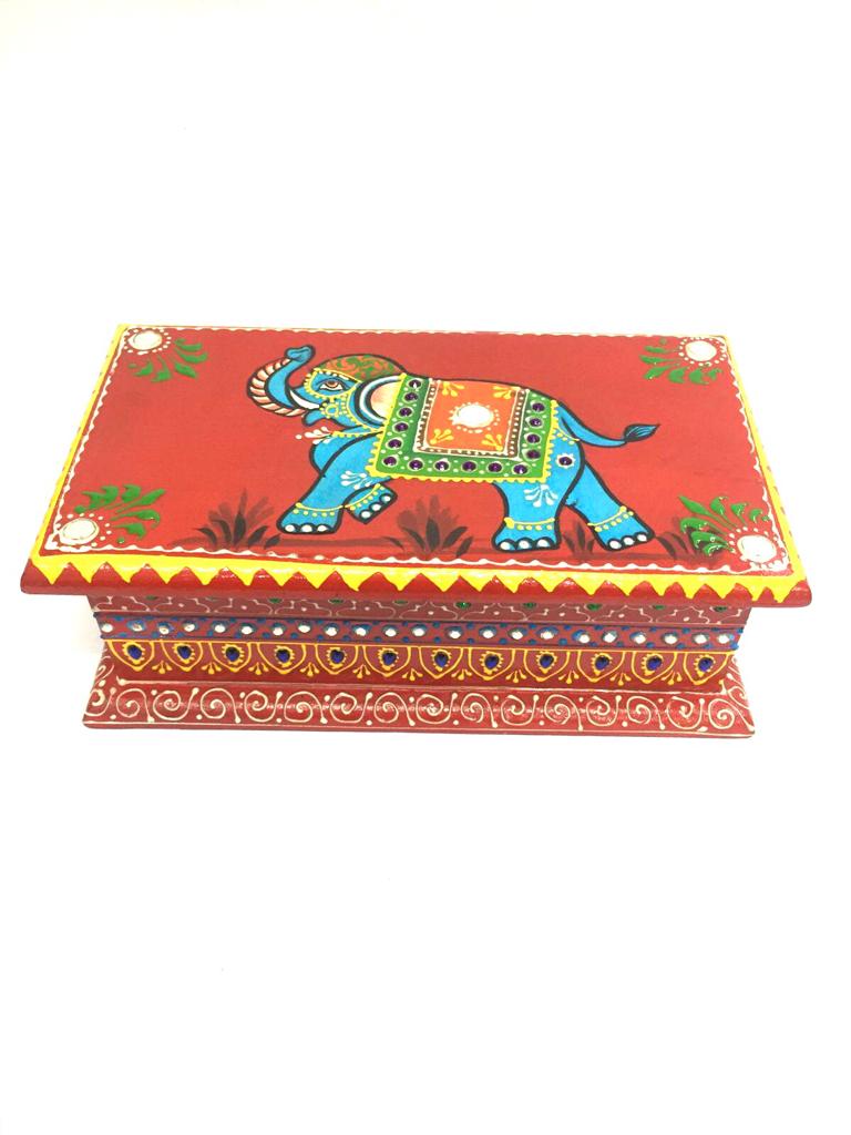 Beautiful Elephant Wooden Jewelry Box Store Your Accessories By Tamrapatra