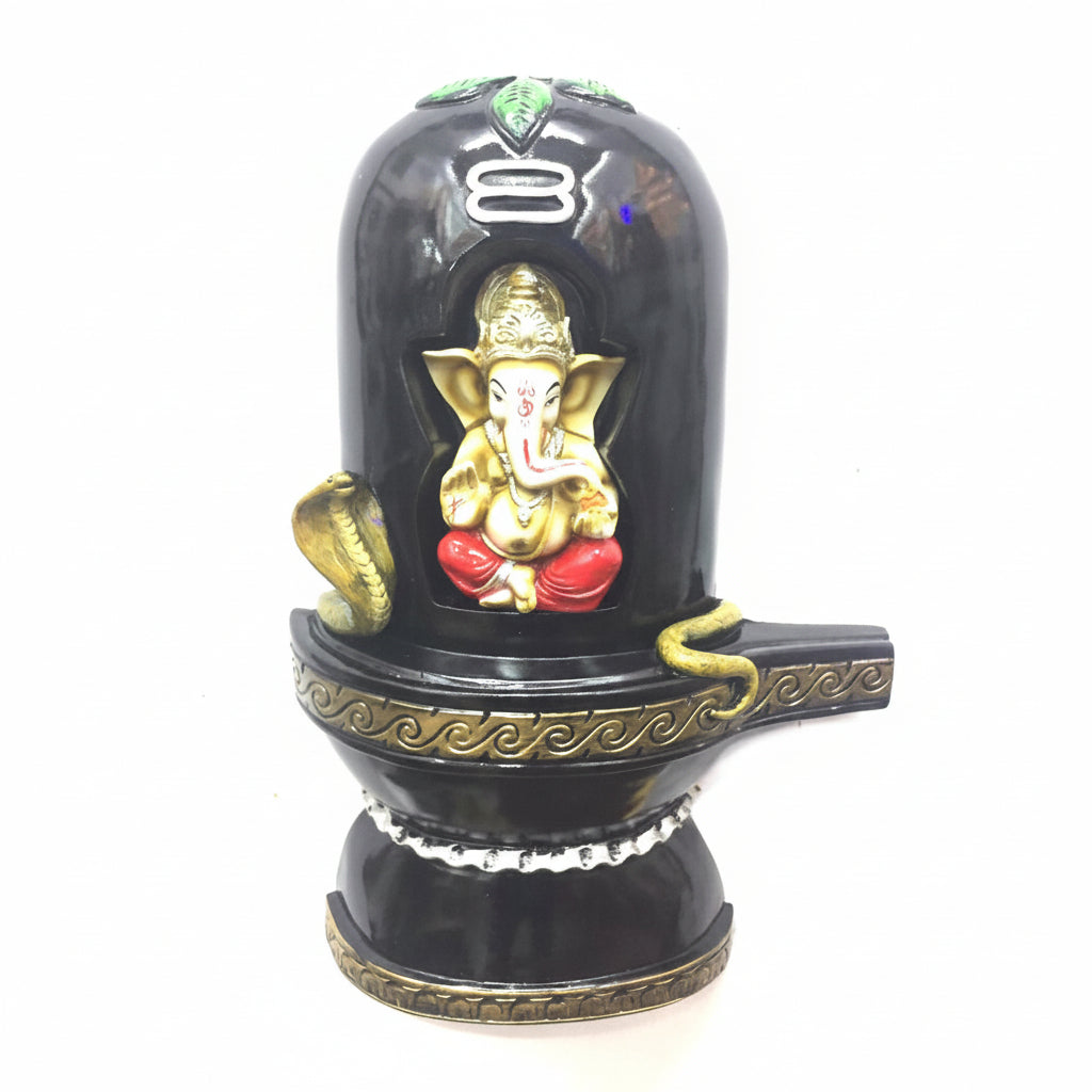 Shivling Ganesha Unique Combination Resin Wall Art Exclusively At Tamrapatra - Tamrapatra