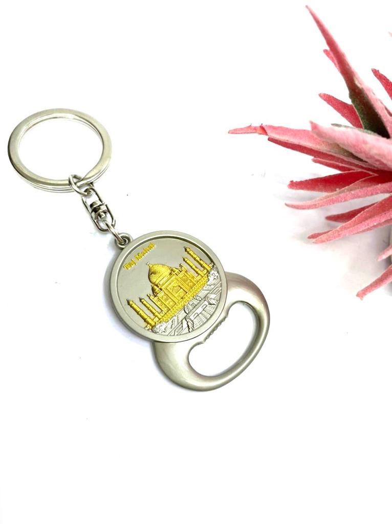 Bottle Opener Keychains Metal Exclusive Gray & Gold Shade From Tamrapatra