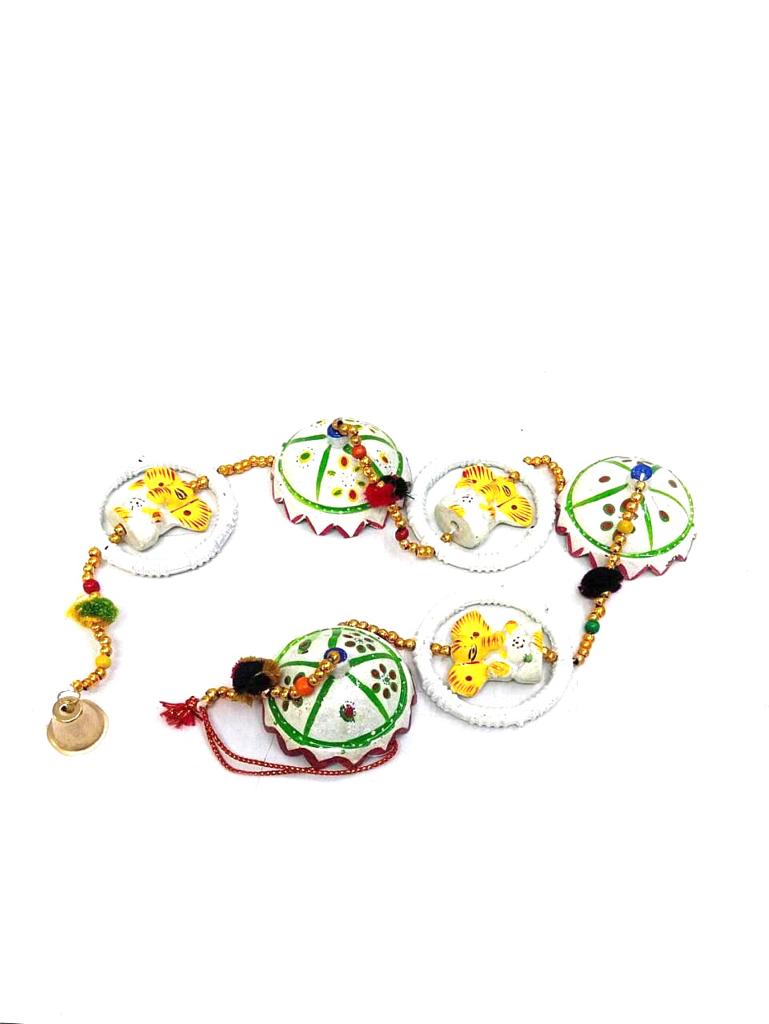 Classy White Danglers Suits Every Home Traditional Handcrafted Gifts Tamrapatra