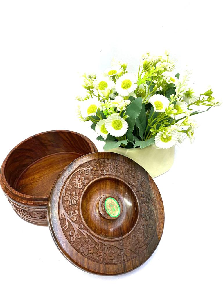 Wooden Storage Box For Kitchen Dinning Proudly Handcrafted In India Tamrapatra